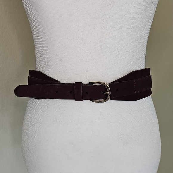 LOFT Accessories - Loft Purple Suede Belt, Silver Buckle